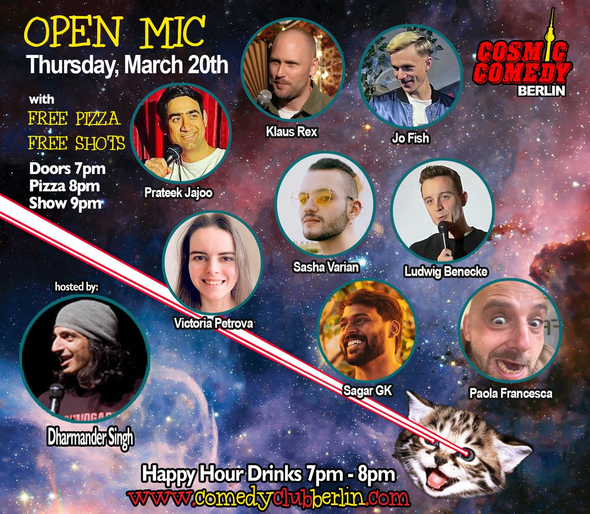 Cosmic Comedy Berlin OPEN-MIC THURSDAY