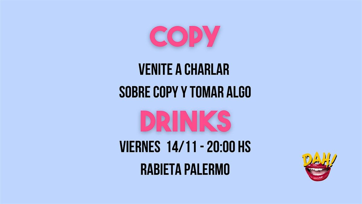 Copy Drinks #Noviembre