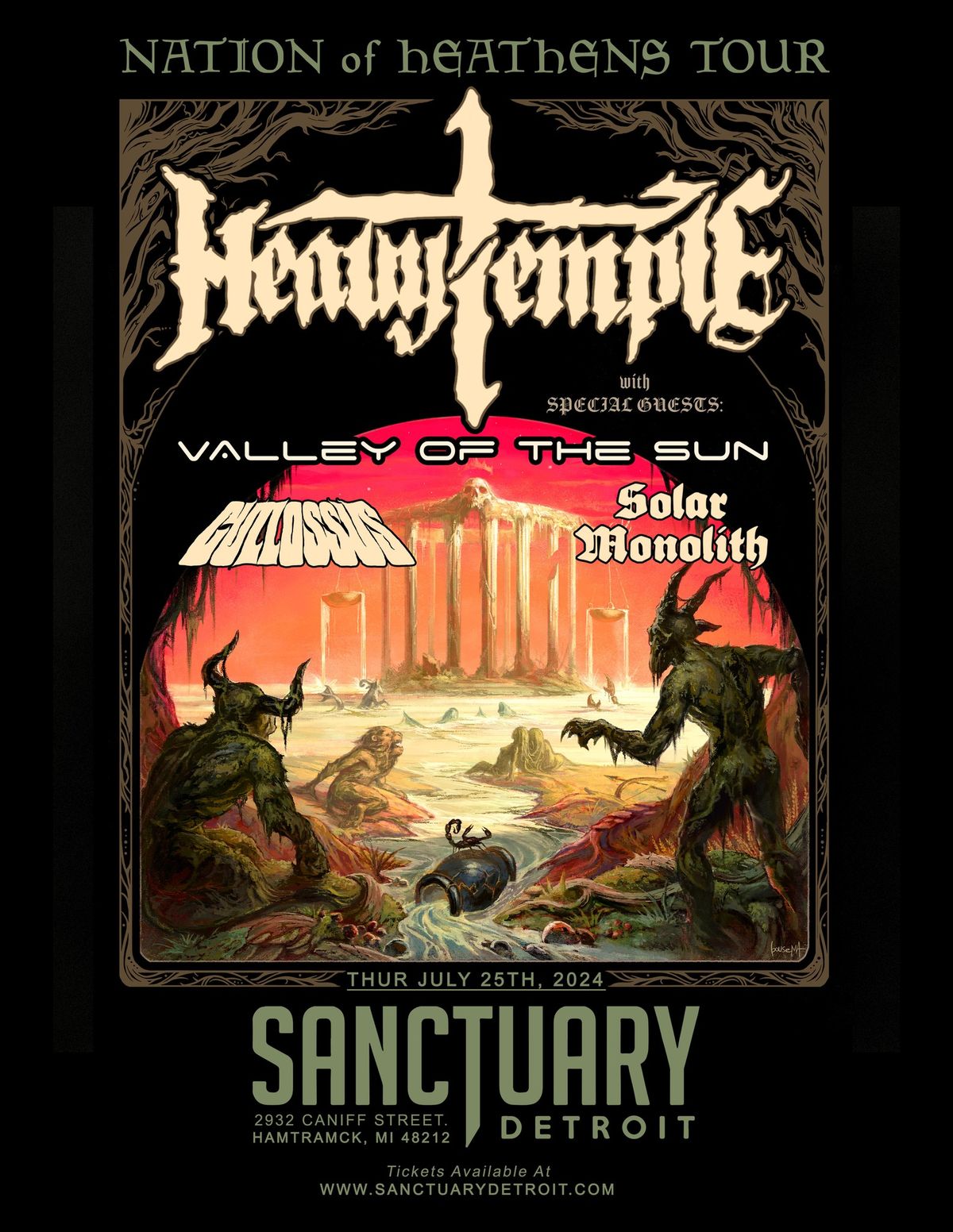 Heavy Temple, Valley of the Sun, Cullossus, Solar Monolith at The Sanctuary 7\/25