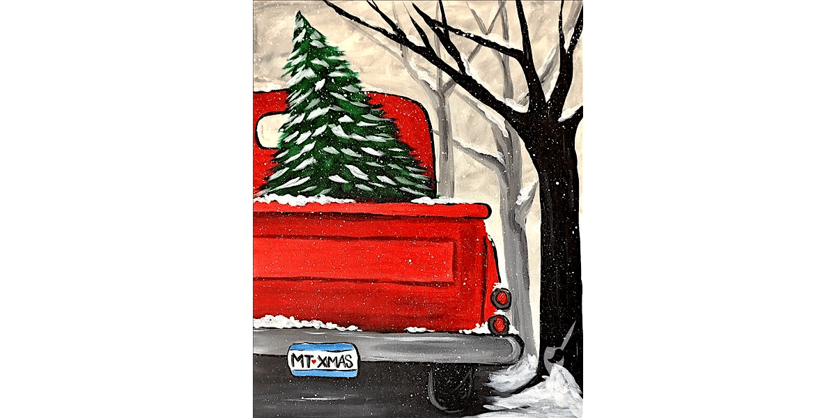 Trucking the Christmas Tree Home - Paint and Sip in Houston | Classpop!\u2122