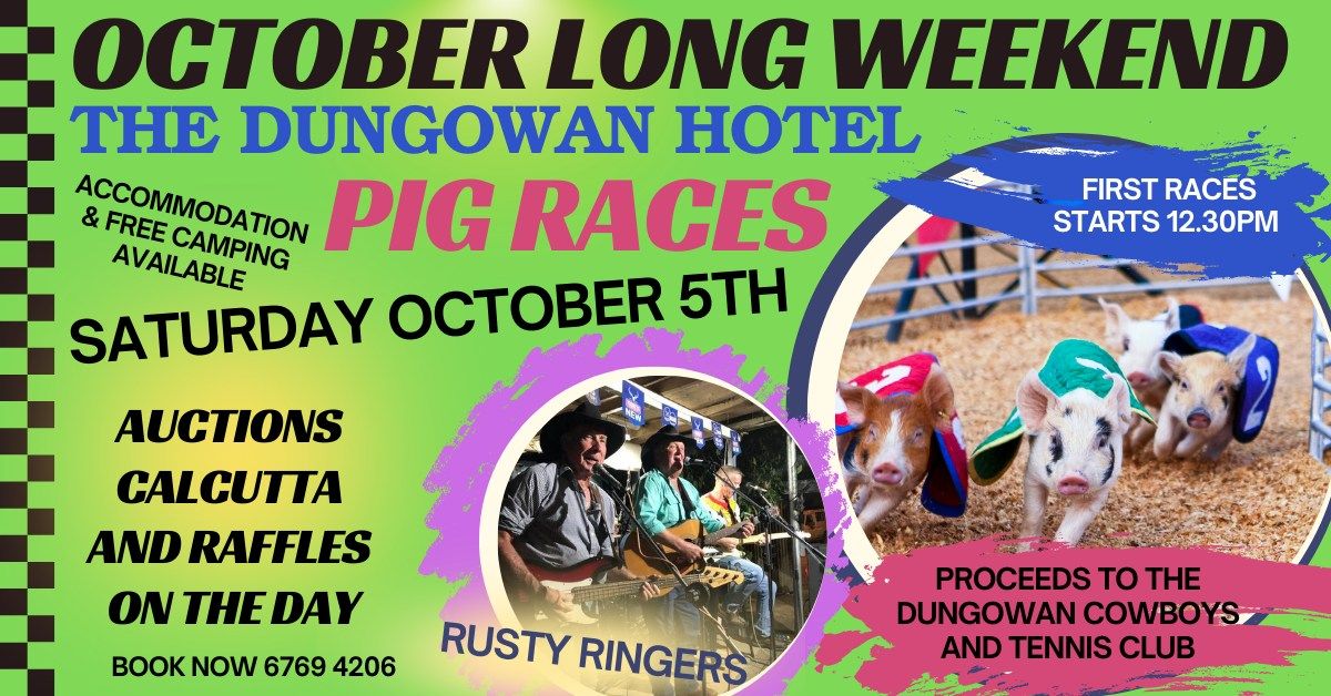 October Long Weekend Pig Races