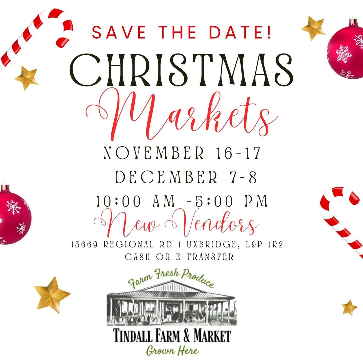 Christmas Markets on the Farm 