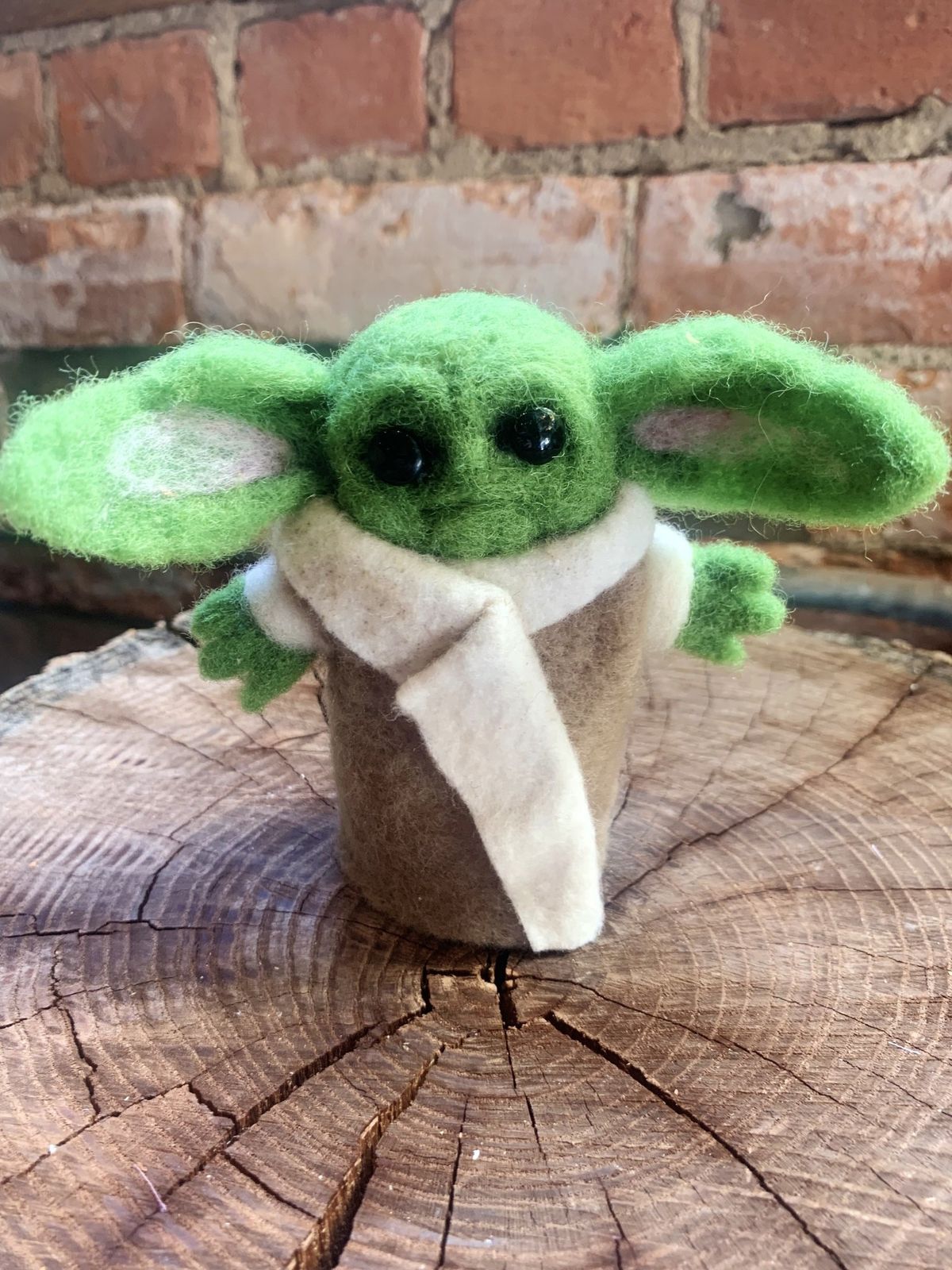 May the 4th be with you- Felted Baby Yoda