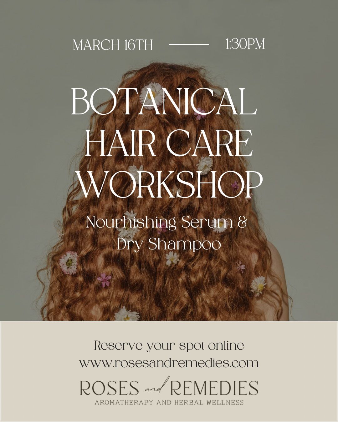 Botanical Hair Care: Serum & Dry Shampoo Workshop