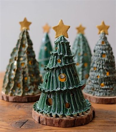 Clay Christmas Tree Light sculpture