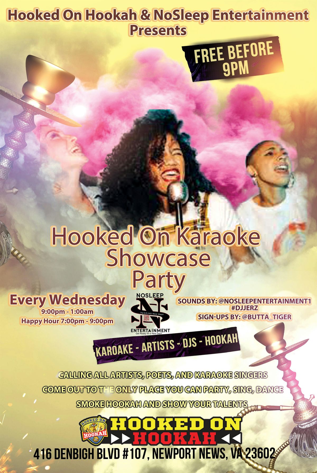 NoSleeps Karaoke & Open Mic Night (Show Your Talent Wednesdays)