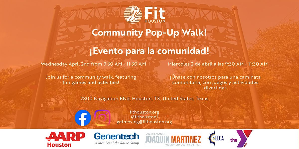 Fit Houston Community Pop Up Walk