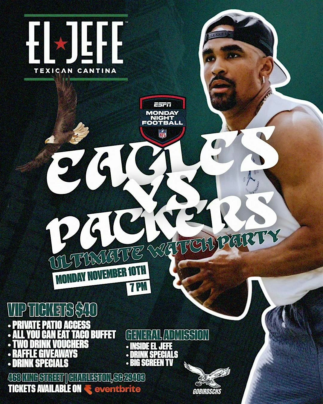 Ultimate Eagles Watch Party at El Jefe