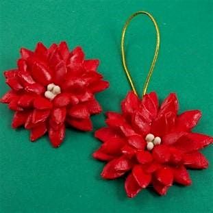 Art in the Park: Poinsettia Ornaments