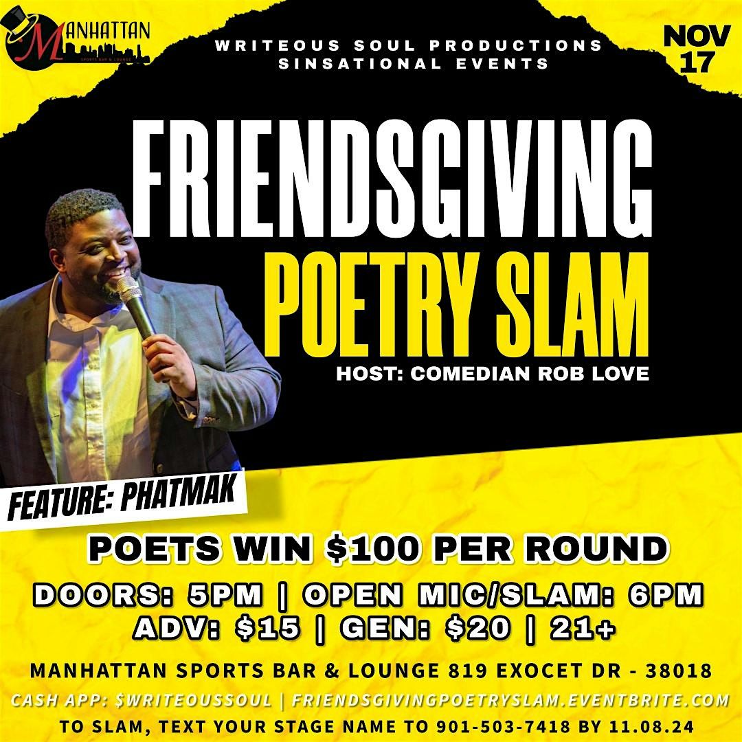 Friendsgiving Poetry Slam