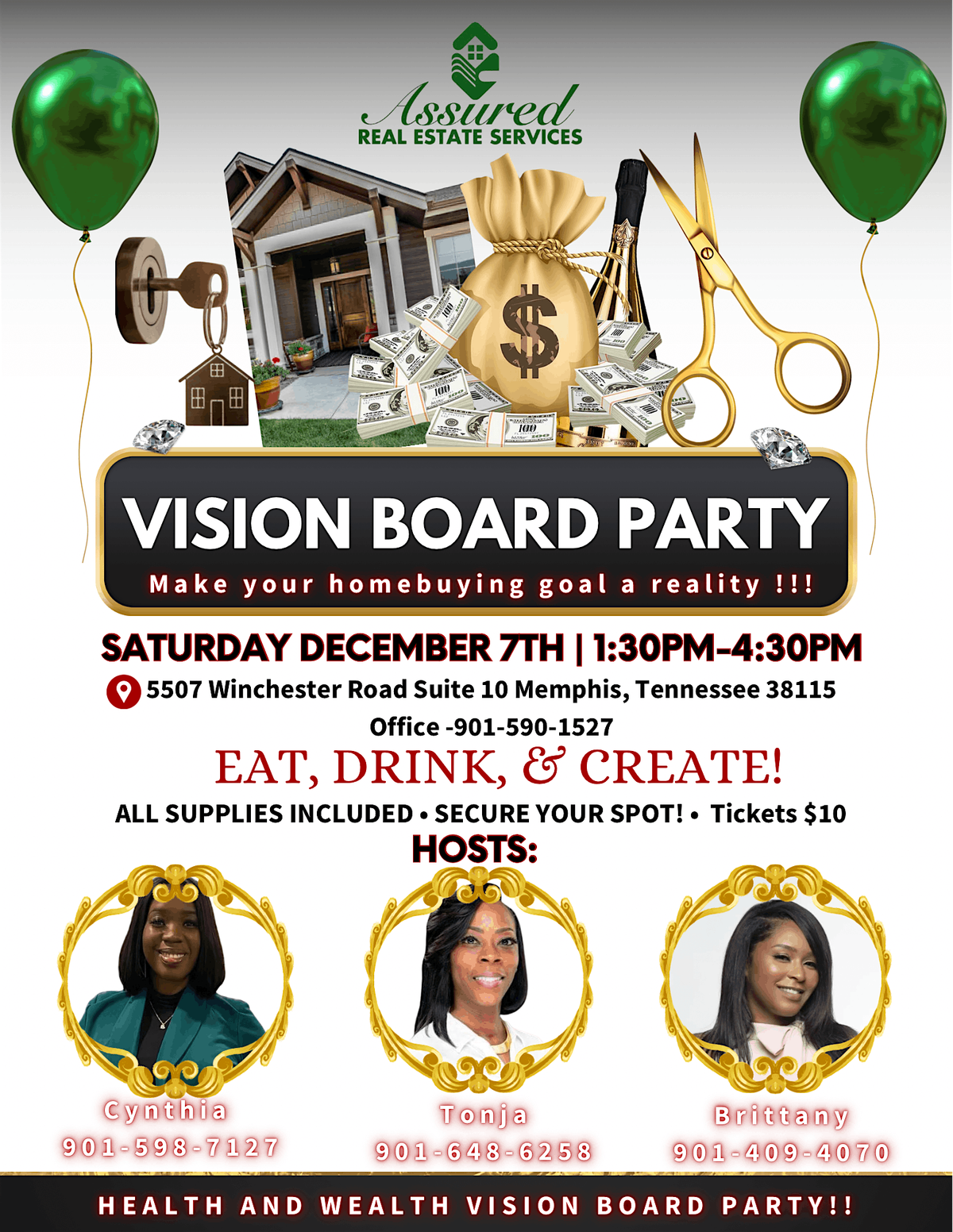 Health and Wealth Vision Board Party