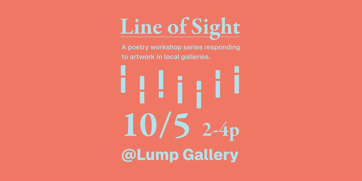 Poetry workshop at Lump Gallery