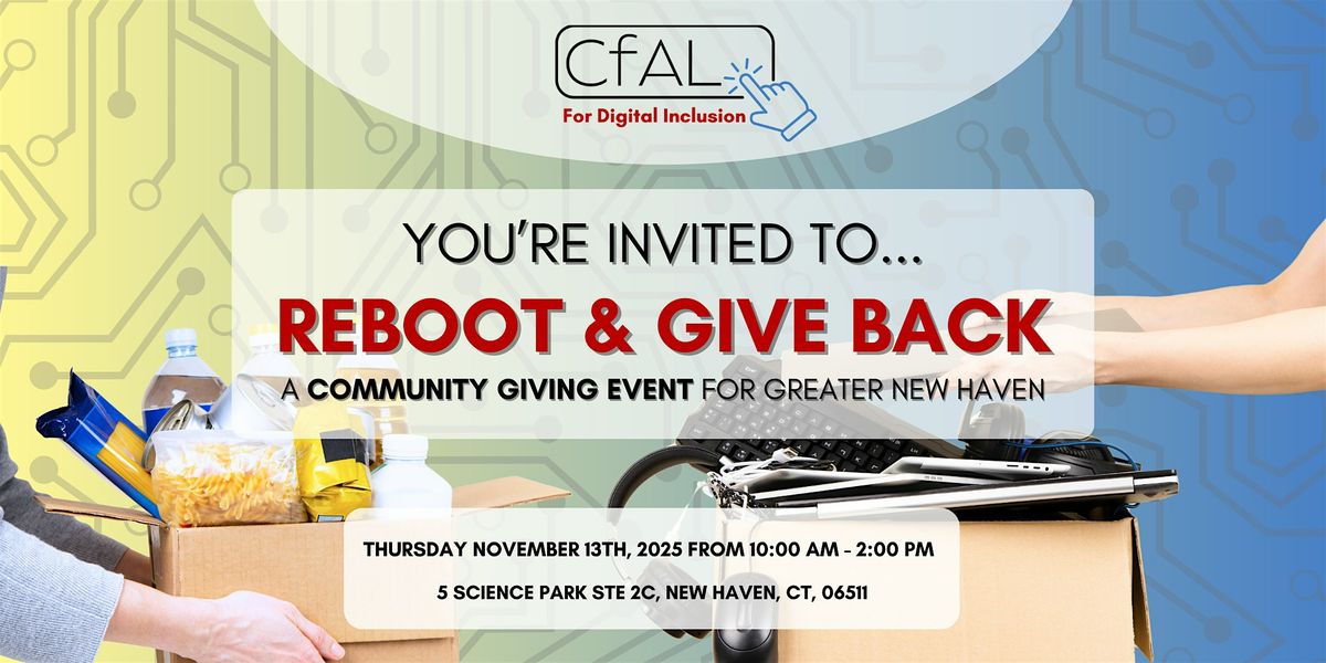 Reboot & Give Back: A Community Giving Event