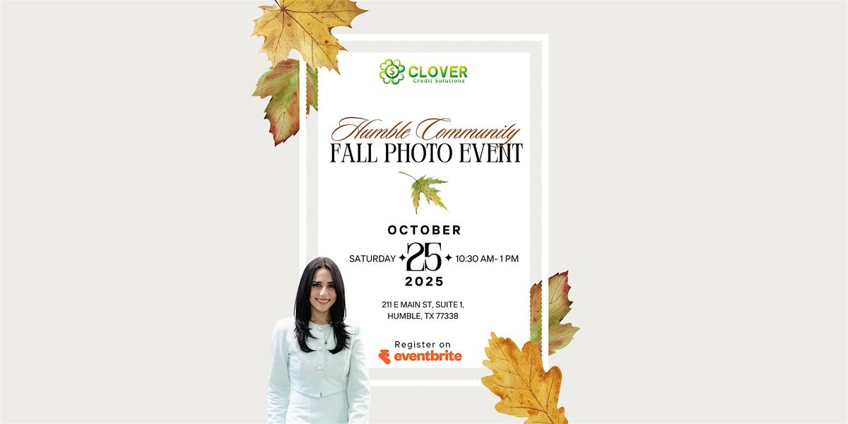 Humble Community Fall Photo Event