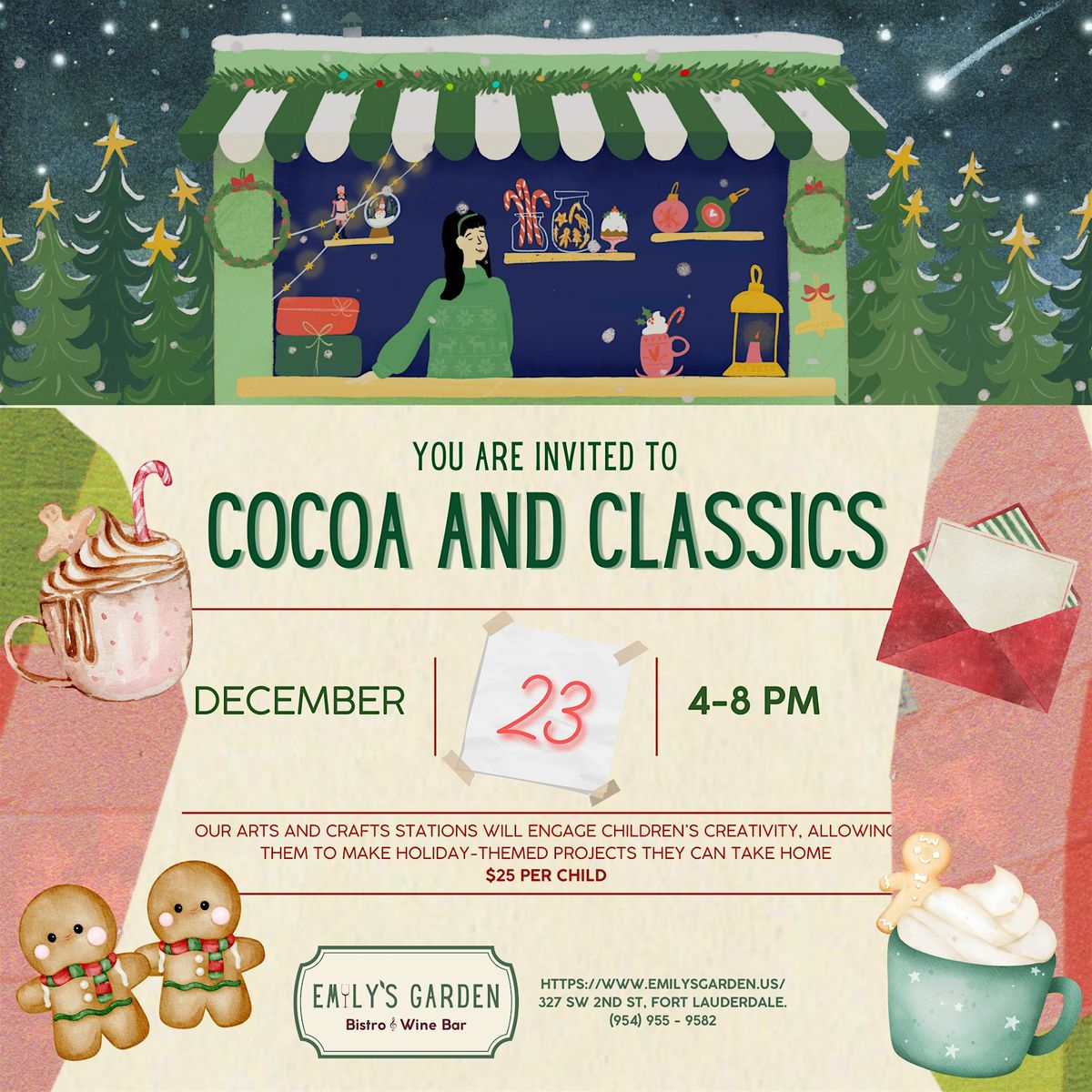 Cocoa & Classics at Emily's Garden