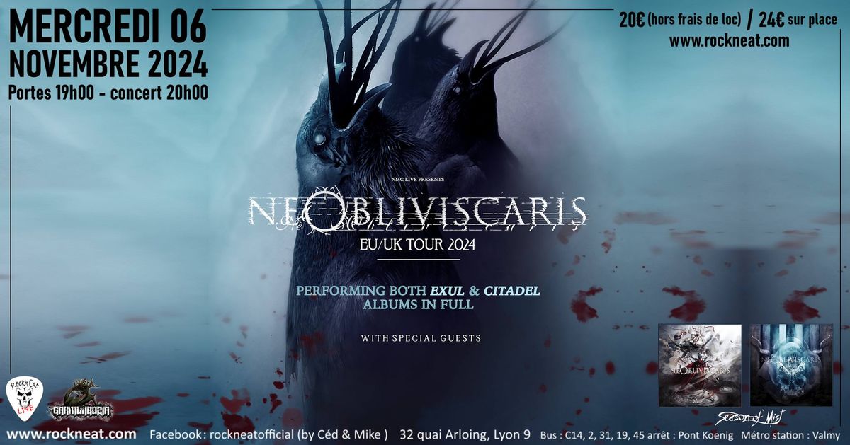 NE OBLIVISCARIS + WALWAYS + FREEDOM OF FEAR \/\/ Rock n Eat Lyon