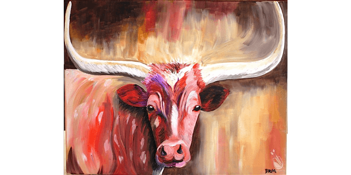 Long-Horned Bull - Paint and Sip in New Braunfels | Classpop!\u2122