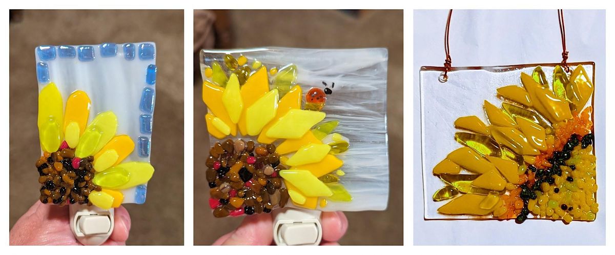 Sweet Sunflowers Fused Glass Workshop - Pinckney