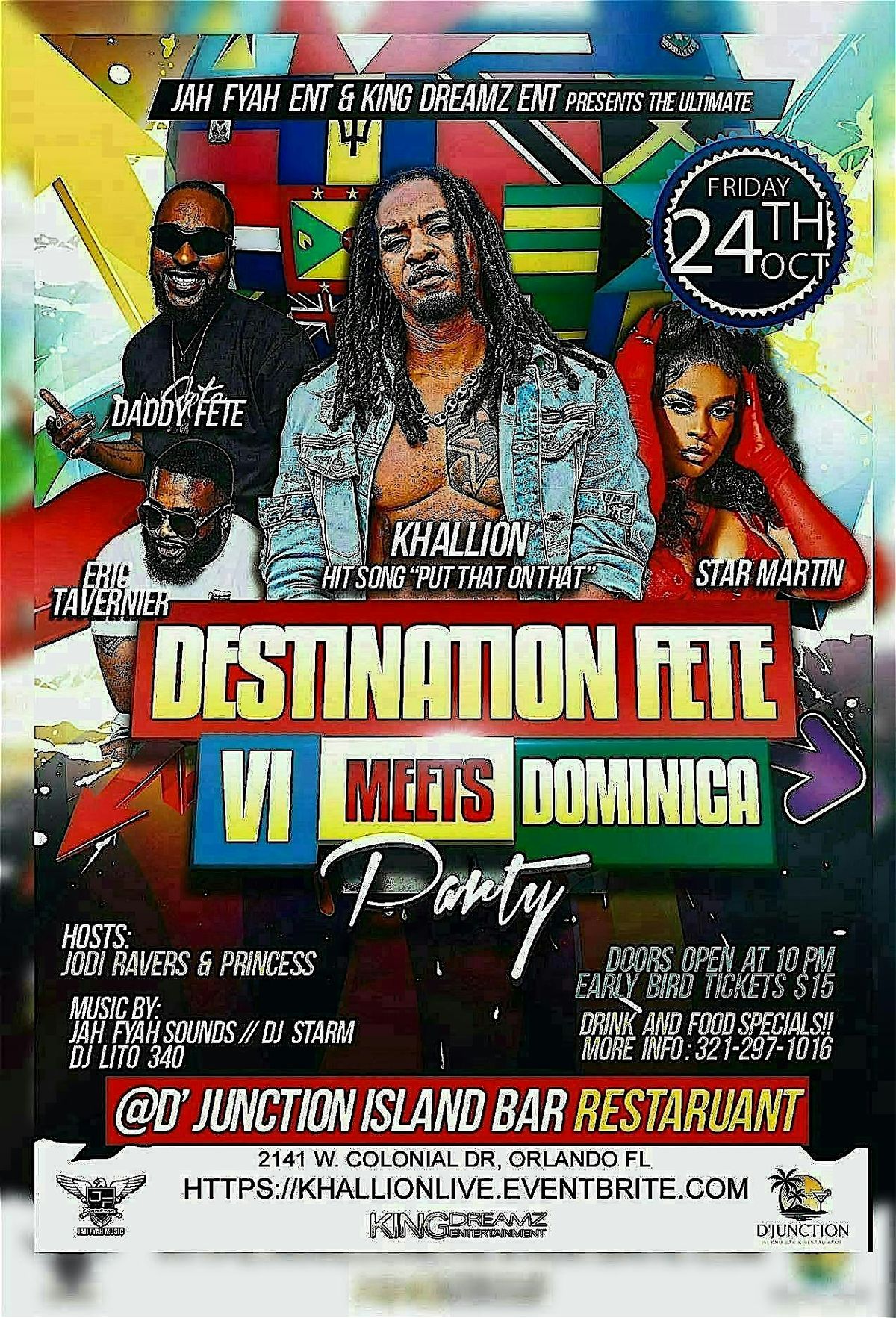 DESTINATION FETE \u2026 VI MEETS DOMINICA\u2026 BOUYON MEETS BRAM