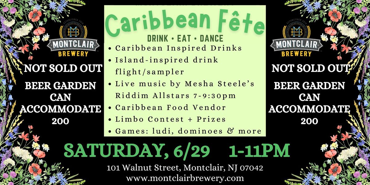 Caribbean Fete at Montclair Brewery