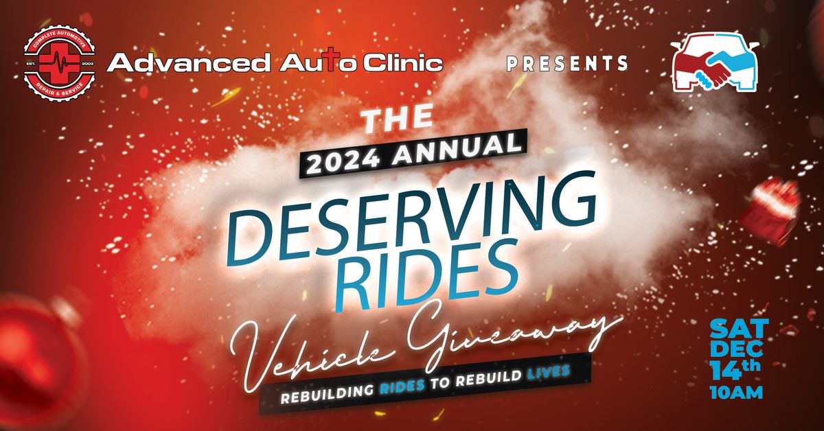 2024 Deserving Rides Vehicle Giveaway \ud83d\ude97\ud83c\udf81