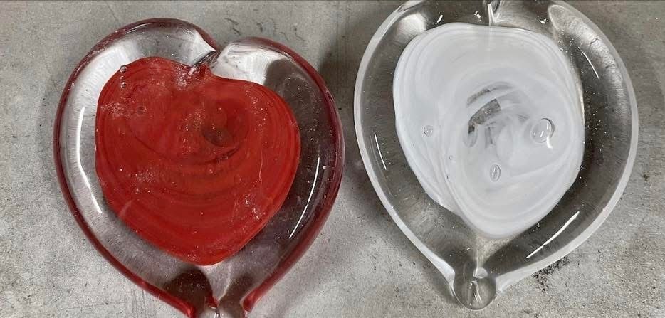 Glass Blowing Class - Heart Paperweight 2\/14 & 2\/15 (pick a date & time)