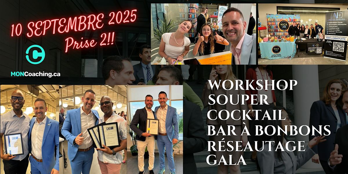 Soir\u00e9e - 6 \u00e0 9 Workshop leadership: conf\u00e9rence et r\u00e9seautage ex\u00e9cutif