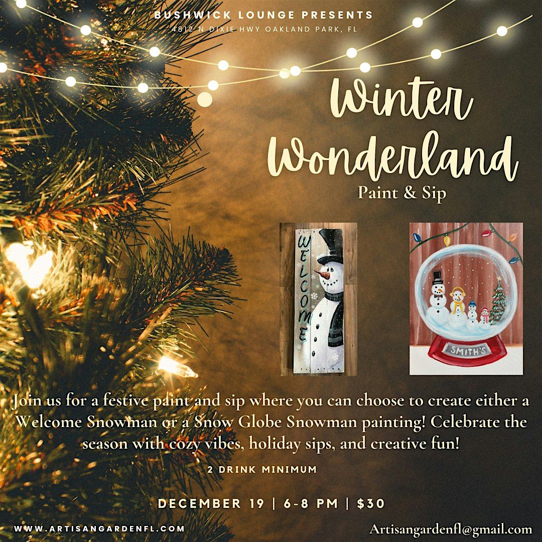 Winter Wonderland Paint & Sip