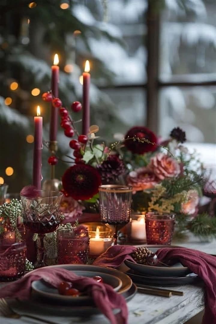 Festive Floral Tablescape Event