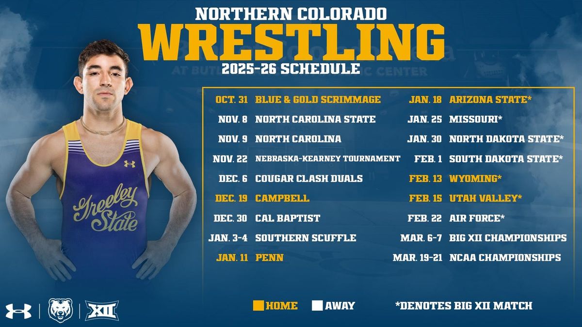 Northern Colorado Bears at Air Force Falcons Wrestling