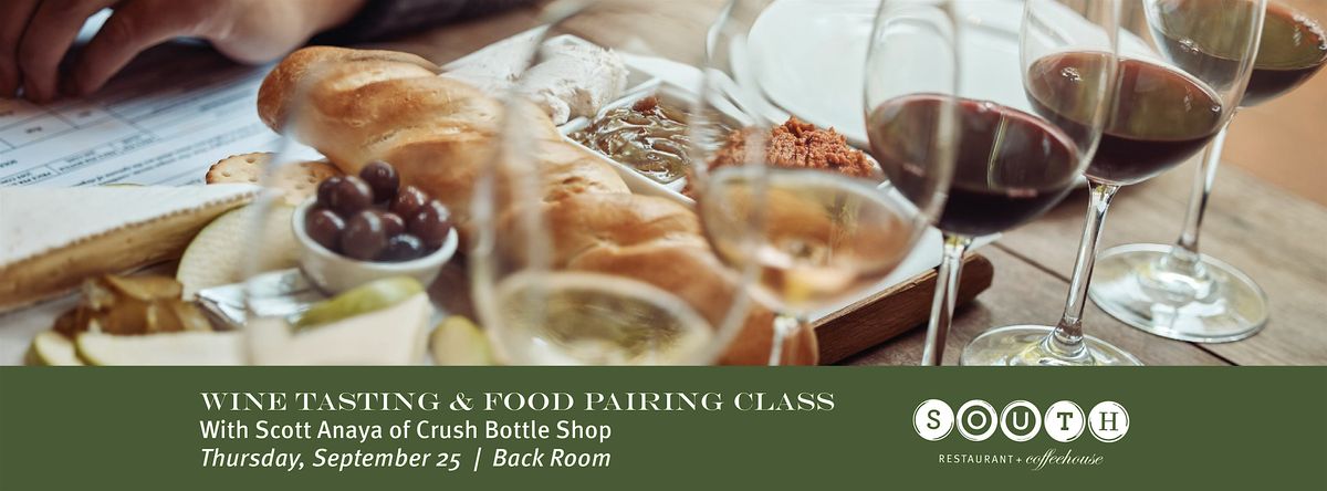 Crush Bottle Shop Wine + Food Pairing Class