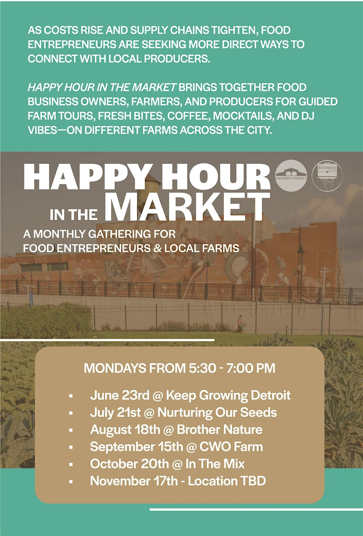 Happy Hour in the Market (September)