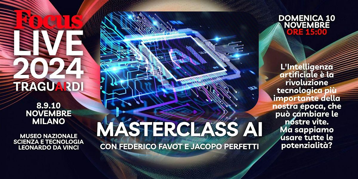 Focus Live 2024  - Masterclass sull\u2019Intelligenza Artificiale