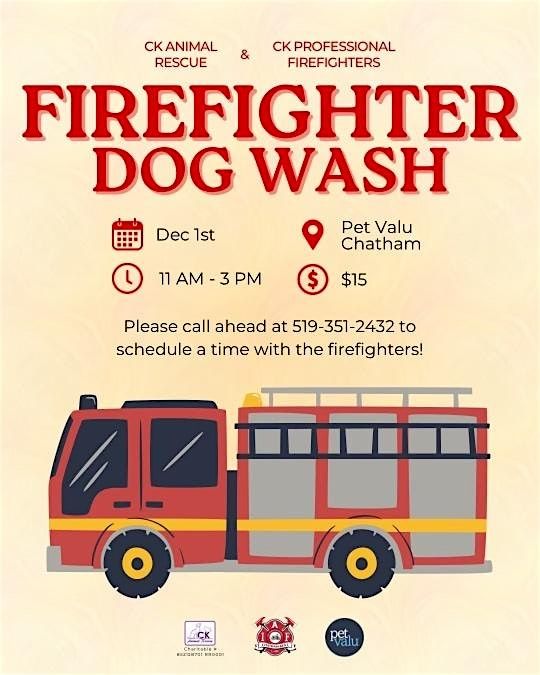 Firefighter Dog Wash with CK Professional Firefighters