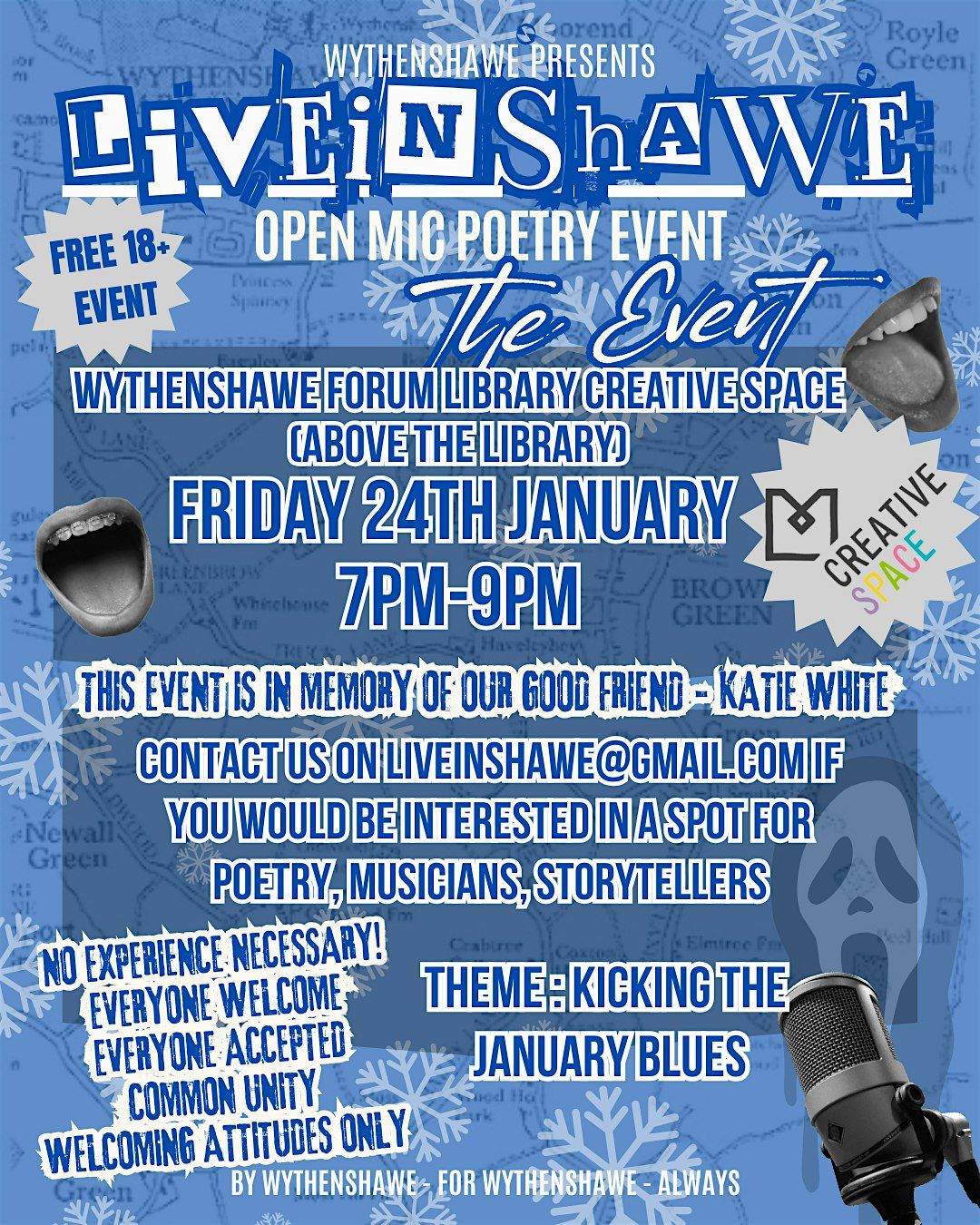 LiveInShawe Winter Open-Mic Event January 24th (18+ event!)