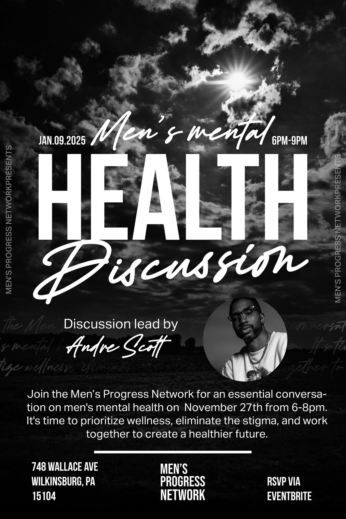 In Person Mens Mental Health Discussion