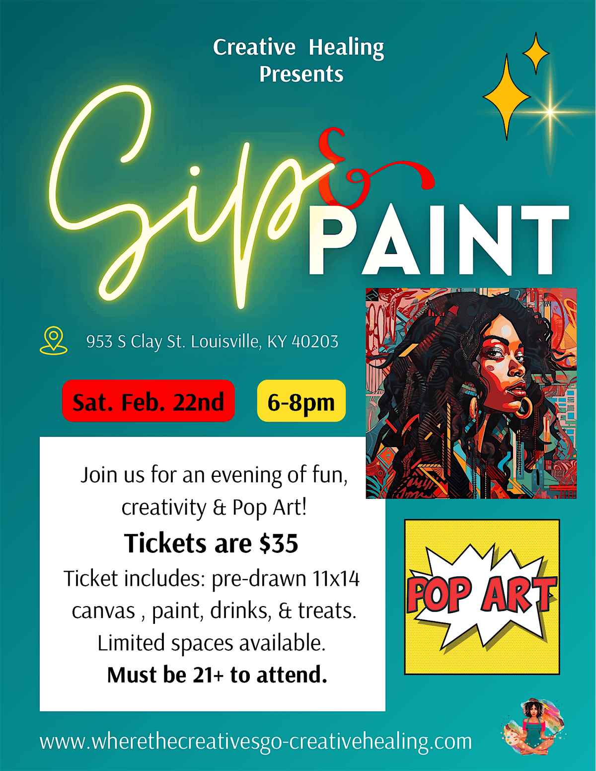 Pop into Creativity: Sip & Paint