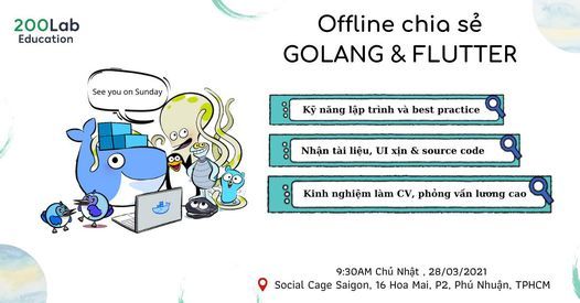 Offline chia s\u1ebb Flutter v\u00e0 Golang - 200lab Education