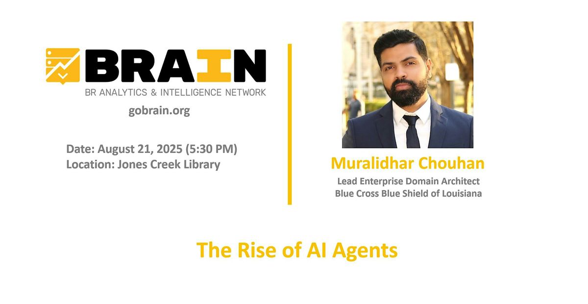 Baton Rouge Analytics & Intelligence Network meeting - August 2025