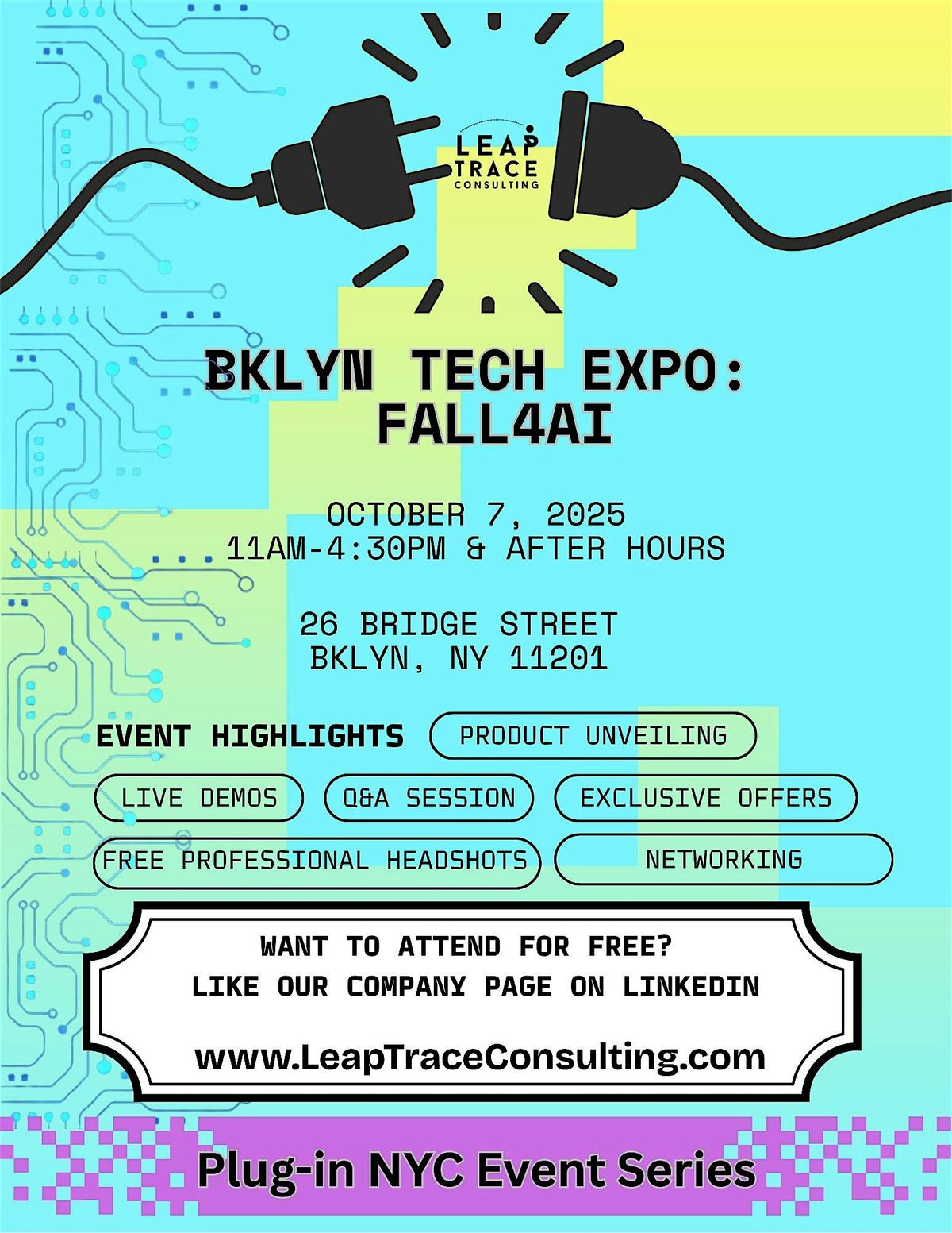 Fall4AI: Brooklyn Tech Expo (FREE Ticket at -$165 Value)