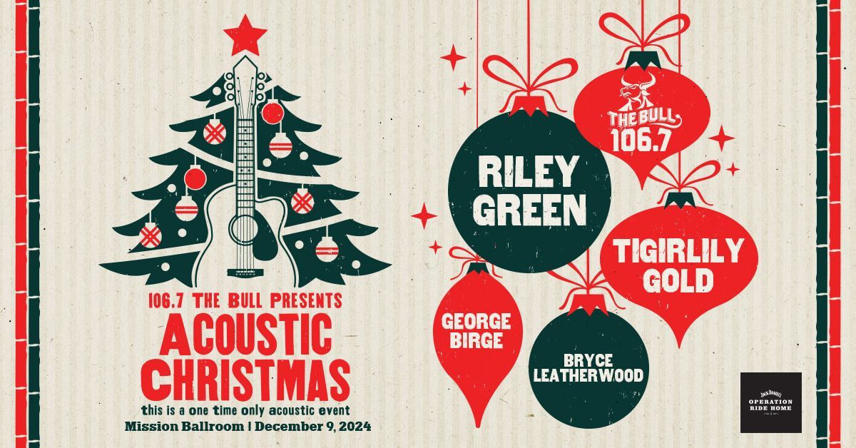 Riley Green : 106.7 The Bull's Acoustic Christmas