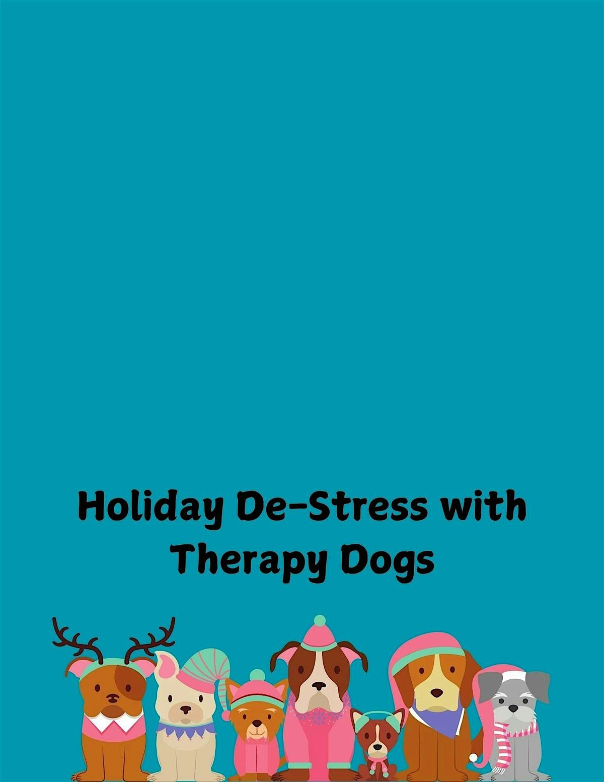 Holiday De-Stressing with Therapy Dogs for Adults