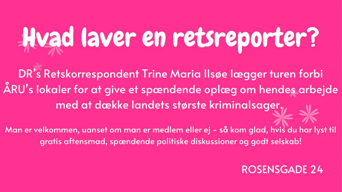 Hvad laver en retsreporter? v. Trine Maria Ils\u00f8e