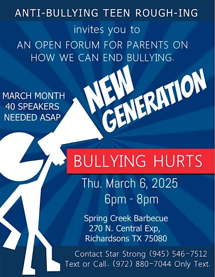 NEW GENERATION BULLYING HURTS