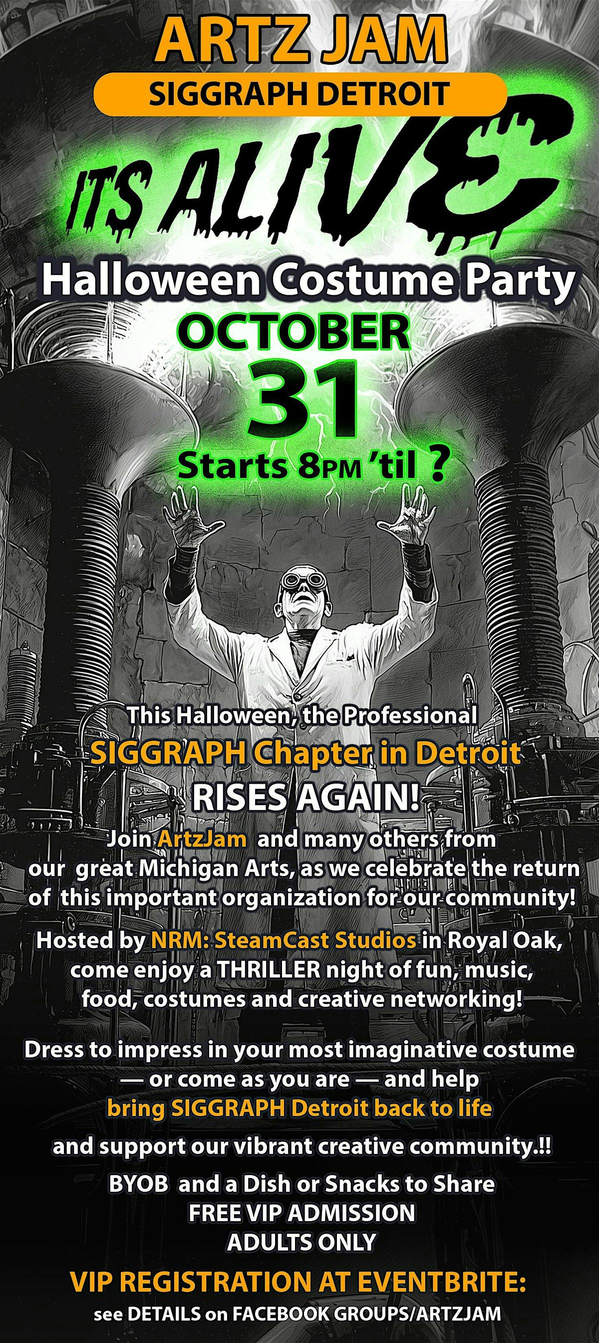 IT'S ALIVE! Re-animating the SIGGRAPH Chapter of Detroit!
