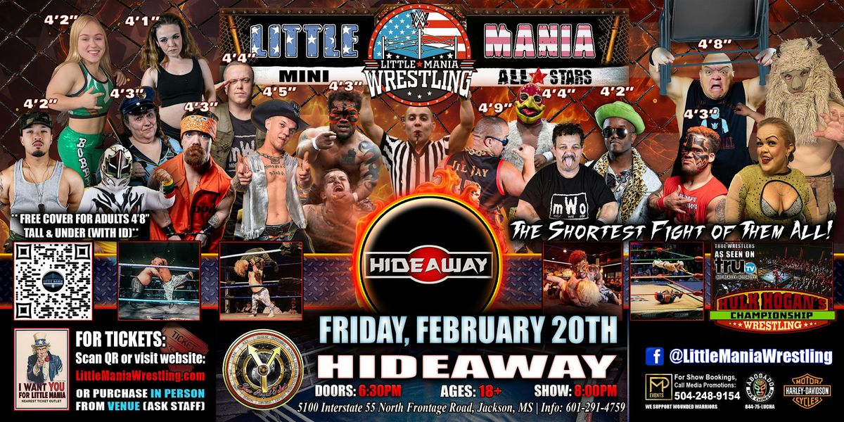 Jackson, MS - Little Mania Mini Wrestling @ Hideaway