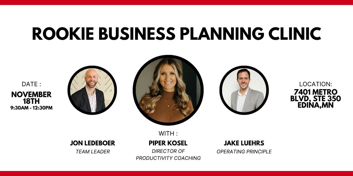 Rookie Business Planning Clinic