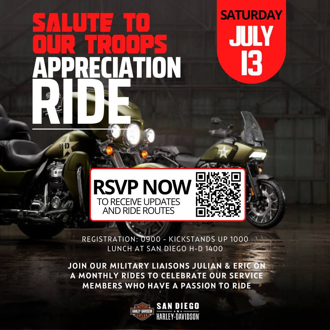 Salute to our Troops Appreciation Ride