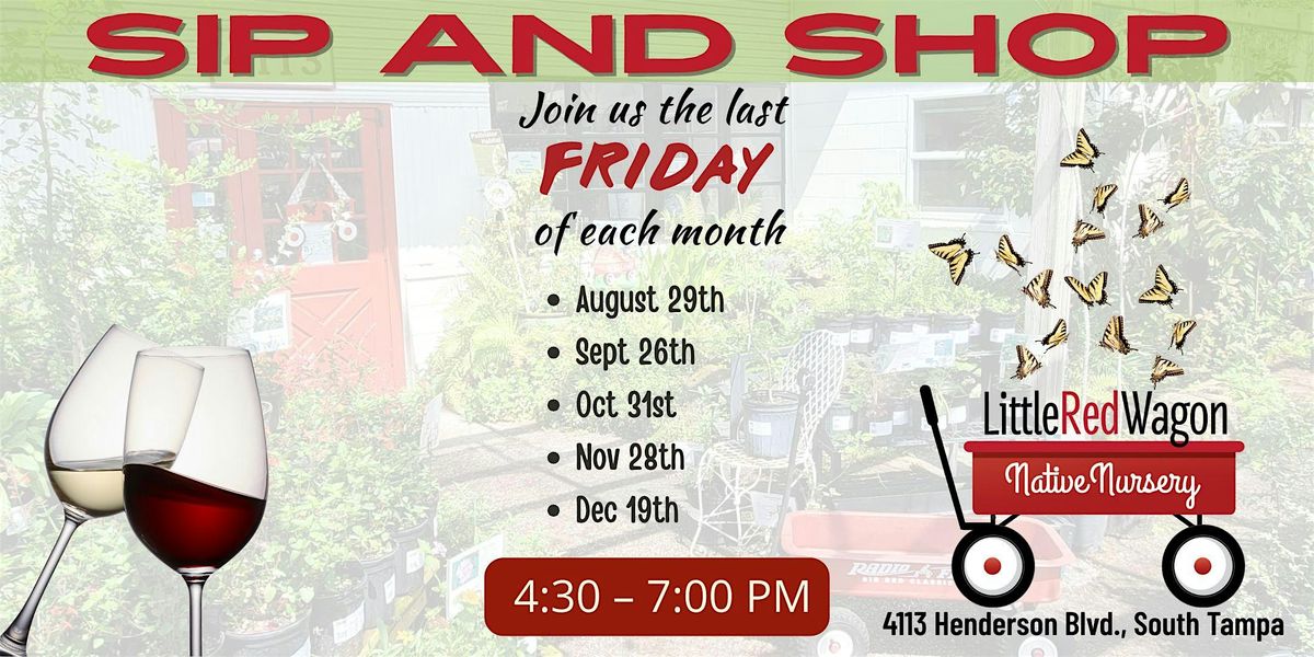 Sip and Shop with Butterflies!