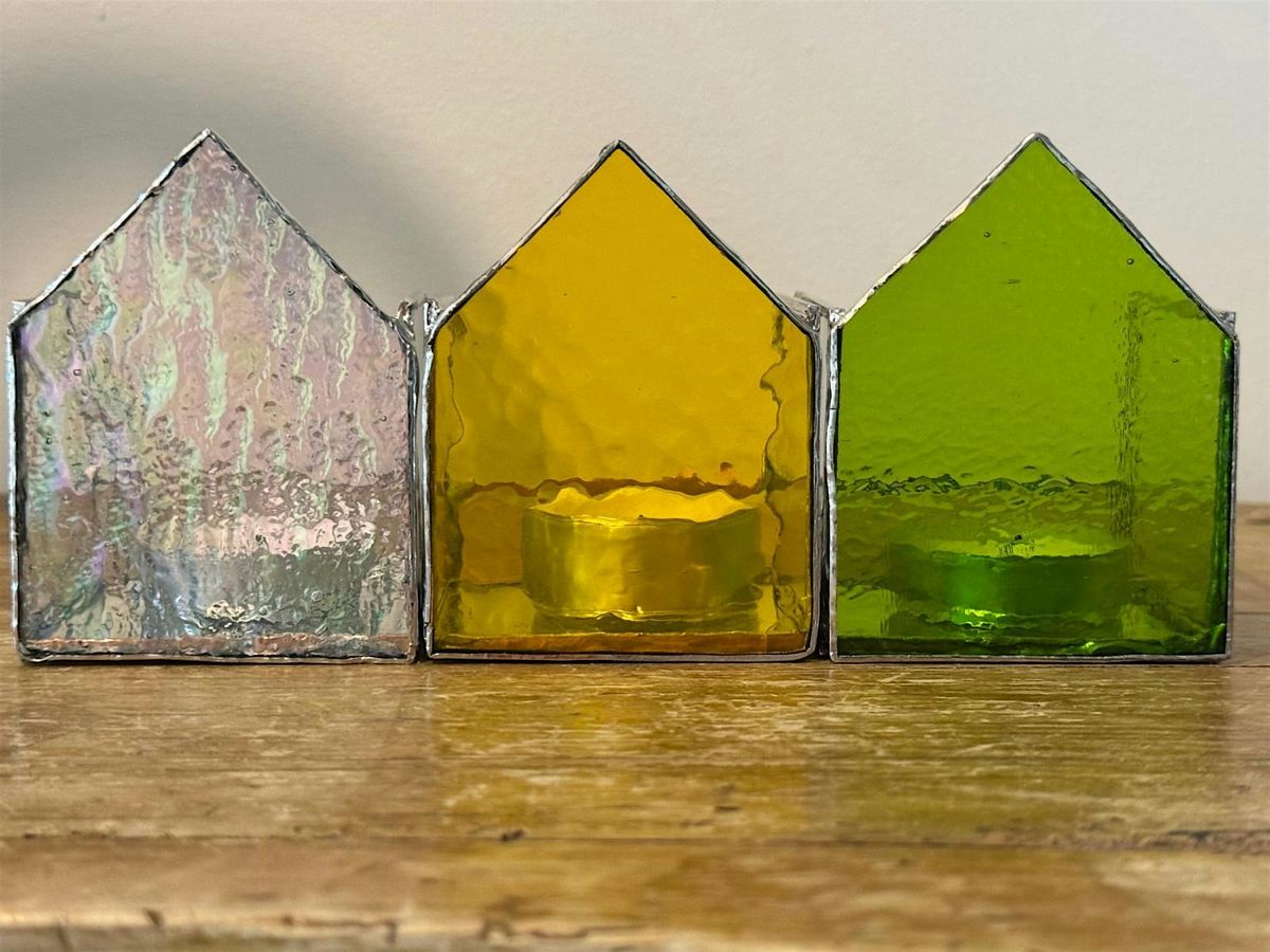 TIFFANY GLASS HOME TEALIGHT TRIO 18+ YRS